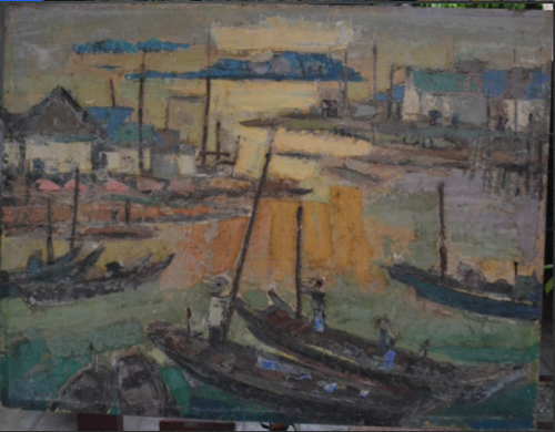 Oil on Board, Before conservation